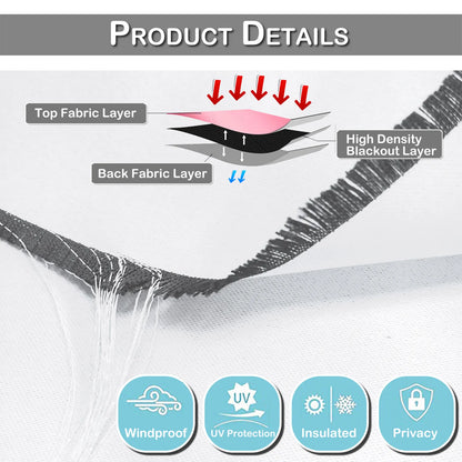 1 Panel High-precision Blackout Short Kitchen Curtains