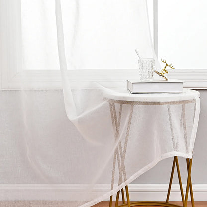 1 Panel Elegant Window Sheer Curtains