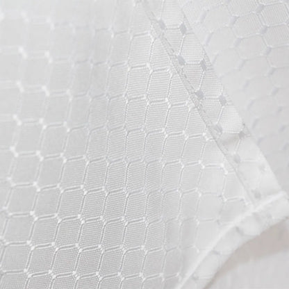 Shower curtain made of waffle fabric – water-repellent, including hooks, 1 piece