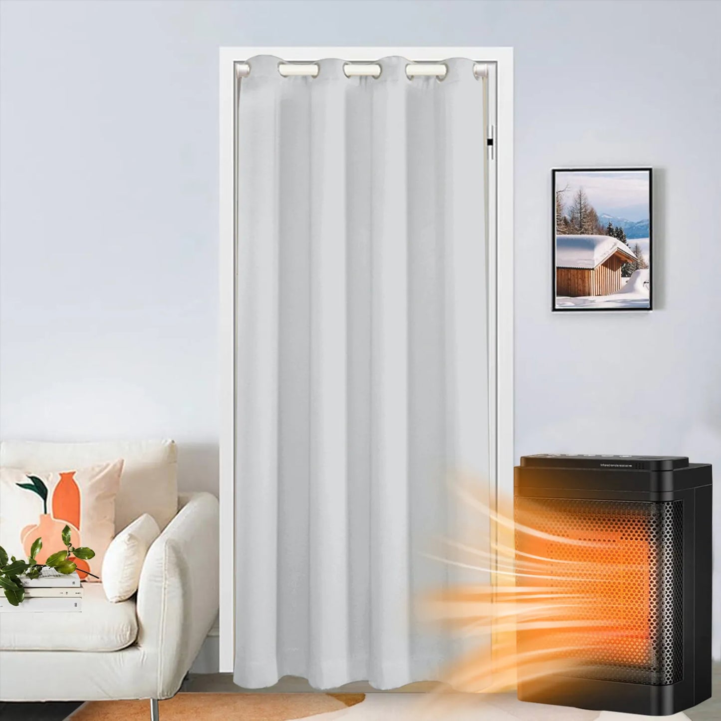 Soundproof and thermal insulating outdoor curtain made to measure · Arctivon