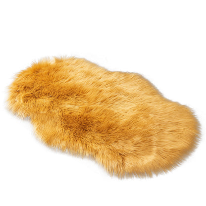 Fluffy faux fur rug, shaggy long pile rug, 60x90 cm