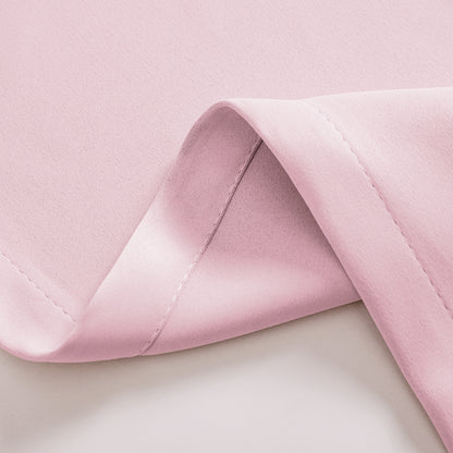 Verdunkelungsvorhang Zweilagig mit Voile-Overlay Rosa Grau 1 Panel