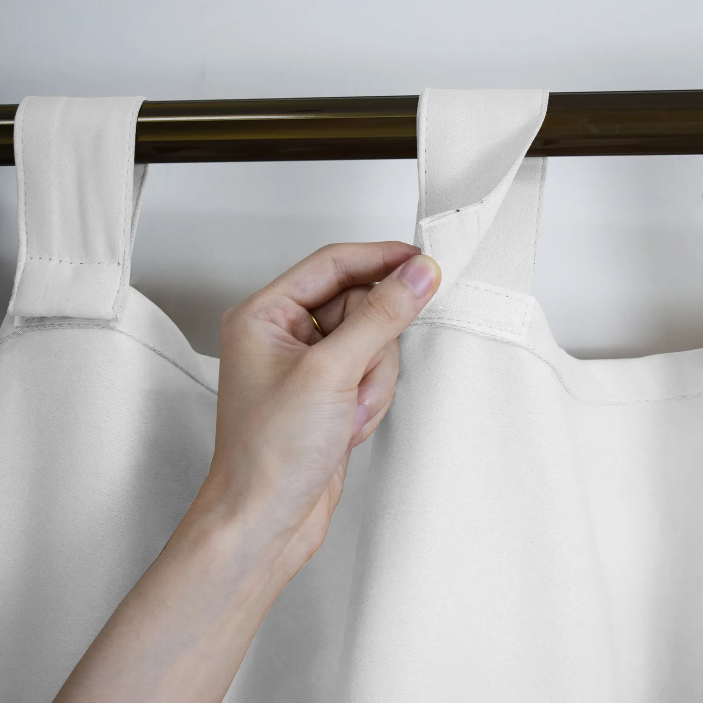 Custom-Made Outdoor Blackout Curtain with Hook-and-Loop Fastener · Dalmora