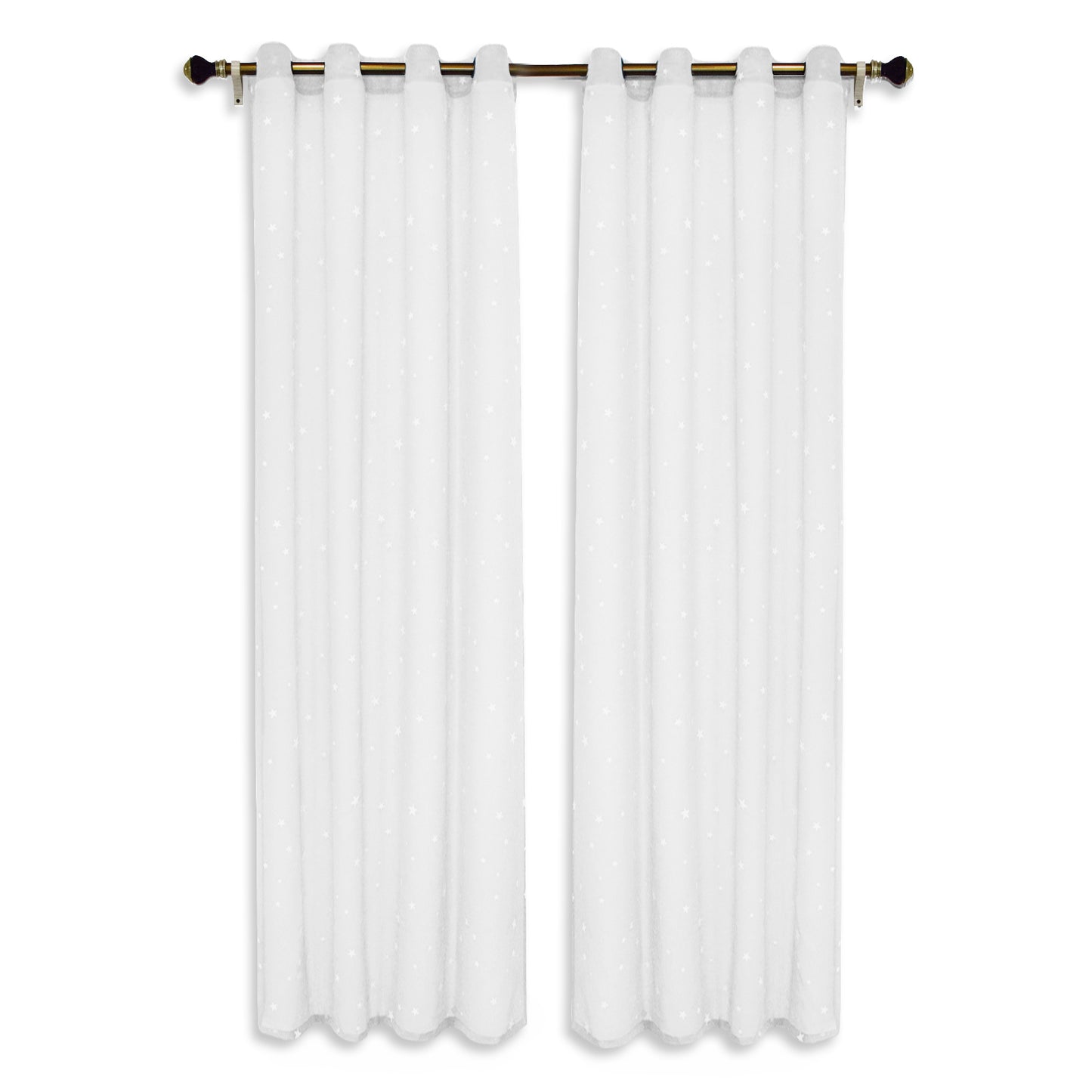 1 Panel Eyelets Window Sheer Curtains for Bedroom