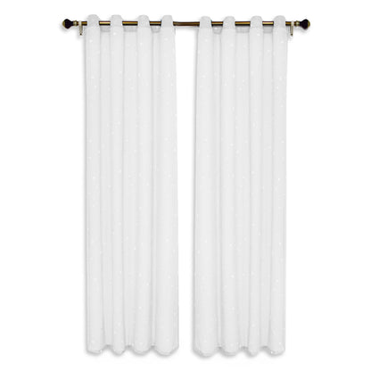 1 Panel Eyelets Window Sheer Curtains for Bedroom