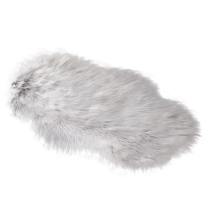Fluffy faux fur rug, shaggy long pile rug, 60x90 cm