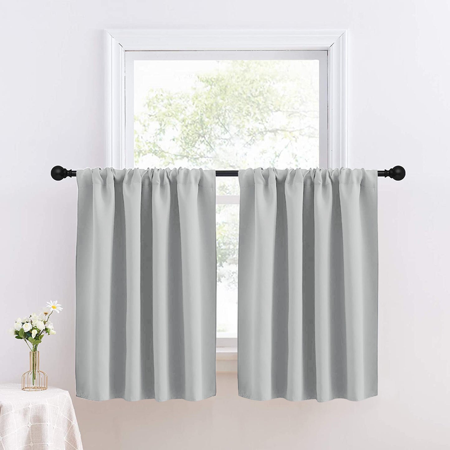 Thermal Blackout Small/Short Window Curtains 1 Panel