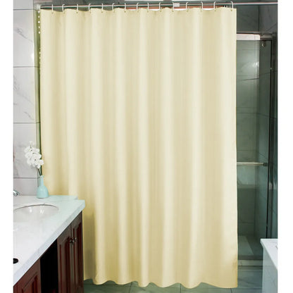 Shower curtain made of waffle fabric – water-repellent, including hooks, 1 piece