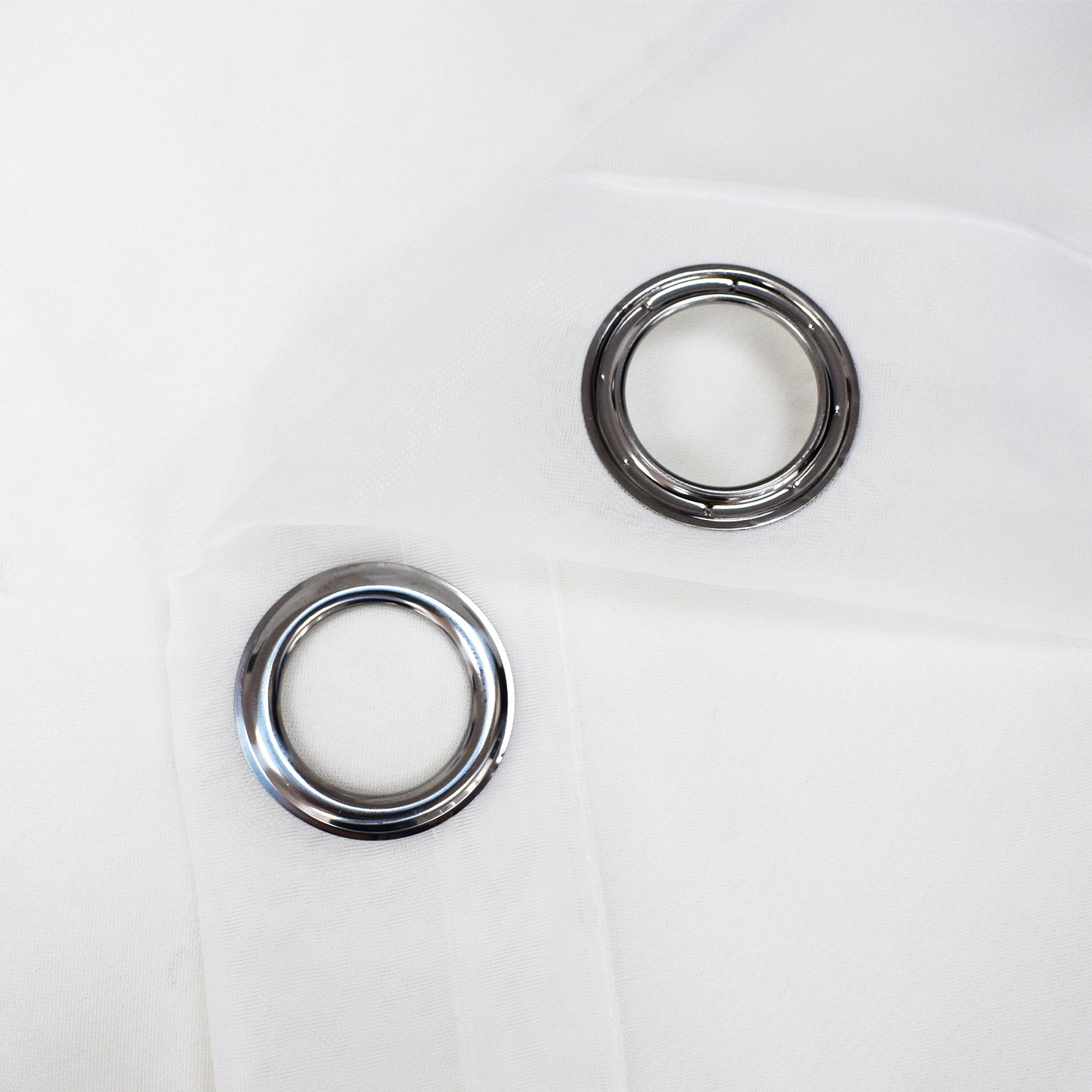 Waterproof Transparent Outdoor Curtain Voile White with Eyelets