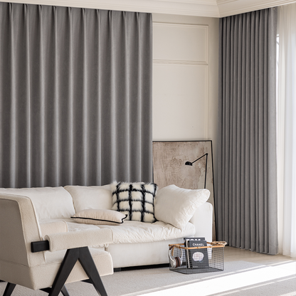 Custom-made textured blackout curtains · Lucca 
