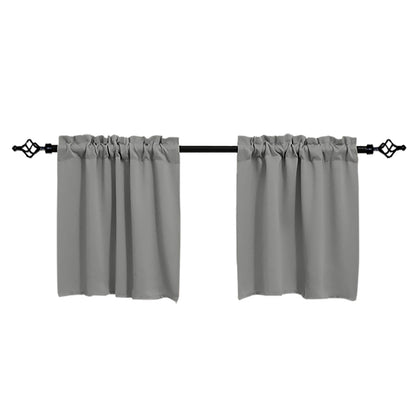 1 Panel Blackout Window Short Curtains