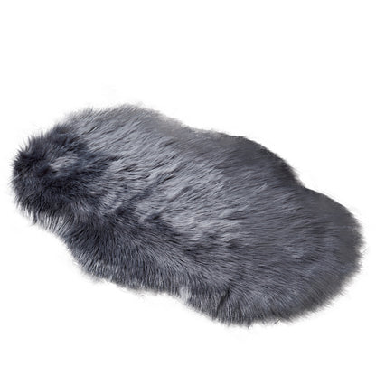 Fluffy faux fur rug, shaggy long pile rug, 60x90 cm