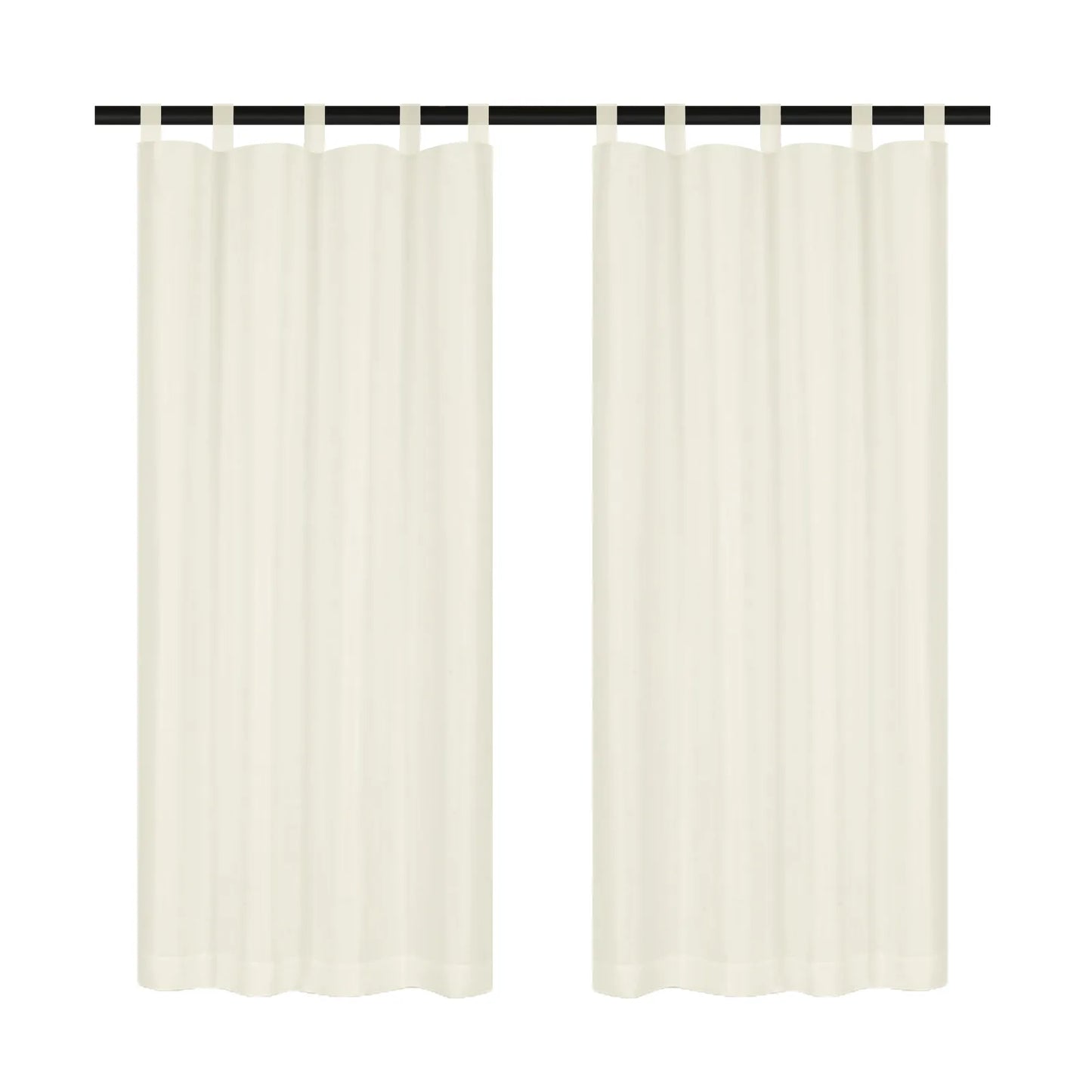 Leichte Outdoor Voile Gardine nach Maß mit Klettaufhängung · Calvera