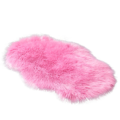 Fluffy faux fur rug, shaggy long pile rug, 60x90 cm