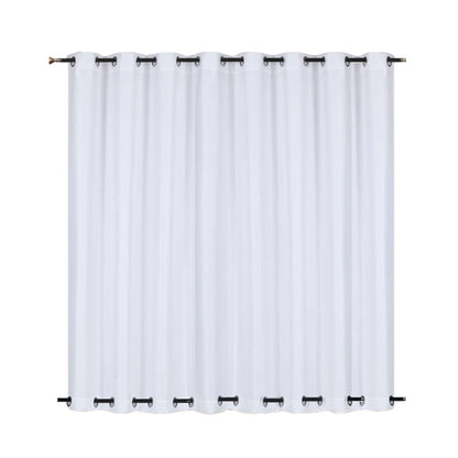 Outdoor Gardine Halbtransparent undWinddicht  Wasserabweisend Weiß 1 Panel