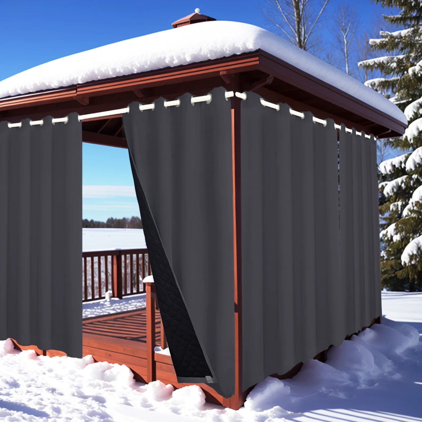 Heavy-Duty Outdoor Blackout and Thermal Curtain Custom Made · Boreva