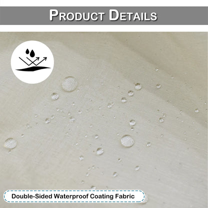 1 Panel Waterproof Short Sheer Tier Curtain