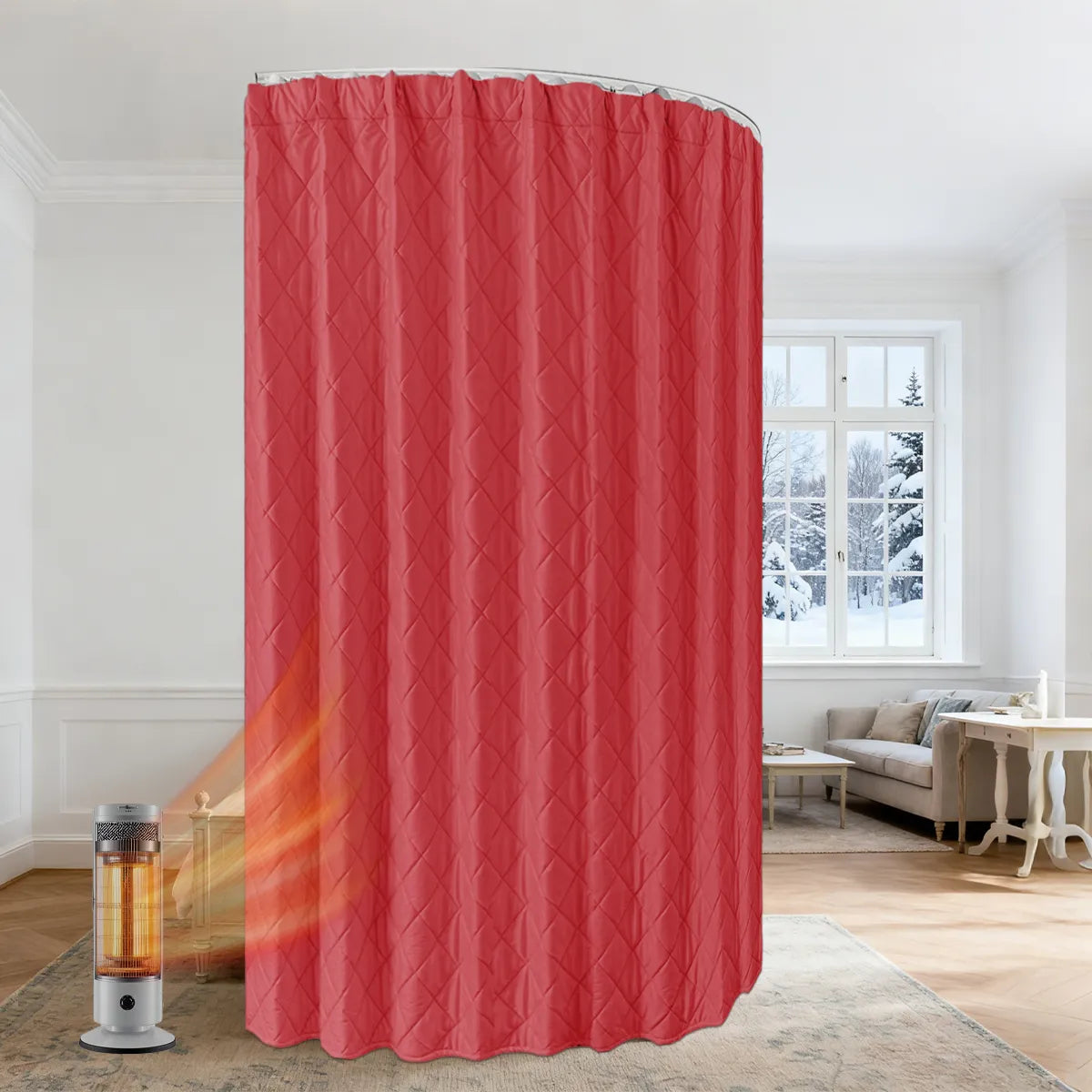 Rideau thermique en velours matelassé robuste - Velmira