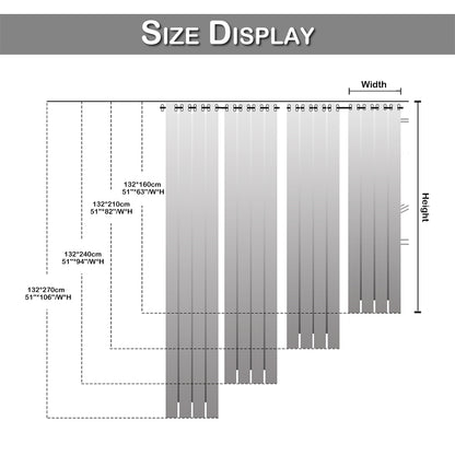 Rideaux transparents texturés, 1 panneau, blanc, 132x160cm/132x210cm/132x240cm/132x270cm