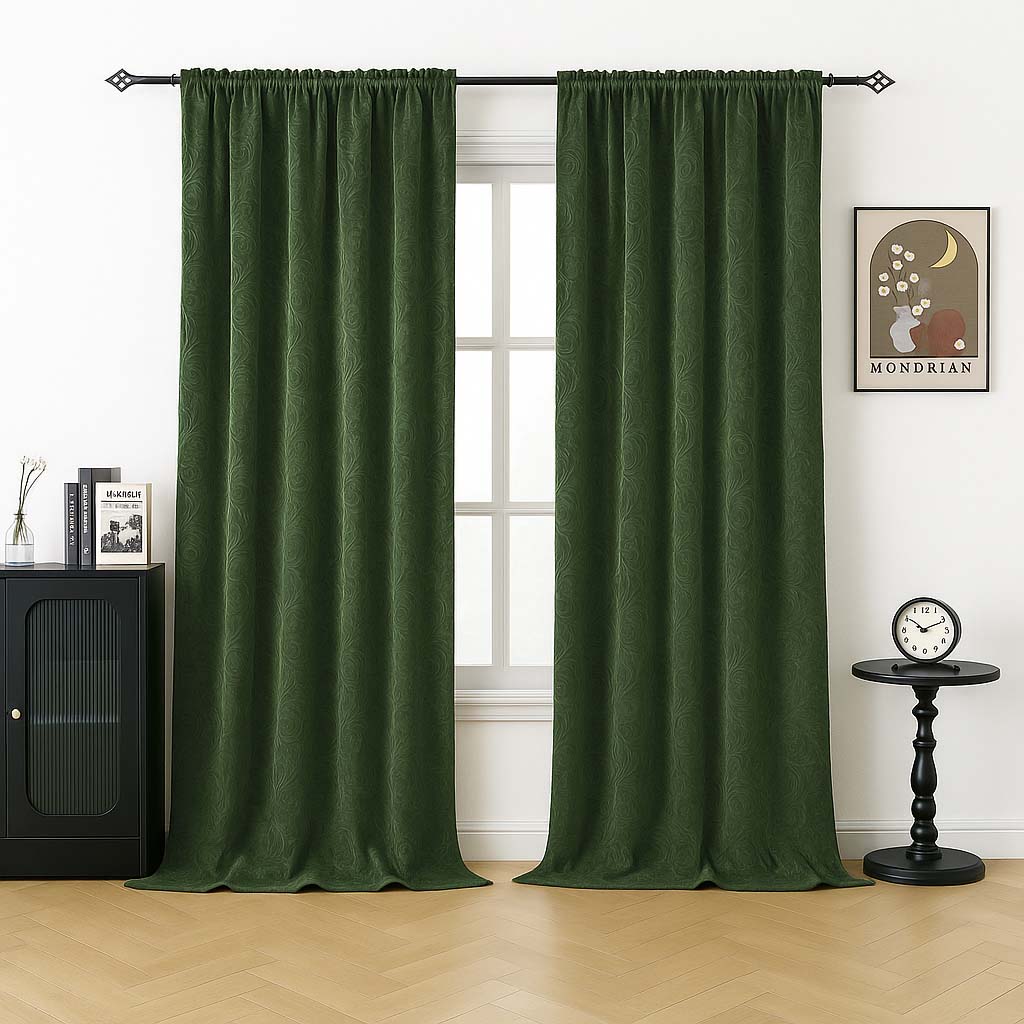 Klassische Jacquard-Samtvorhänge · Aurélia