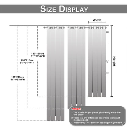 Double-Layer Blackout Curtains, 1 Panel, Purple, 130x160cm/130x215cm/130x243cm