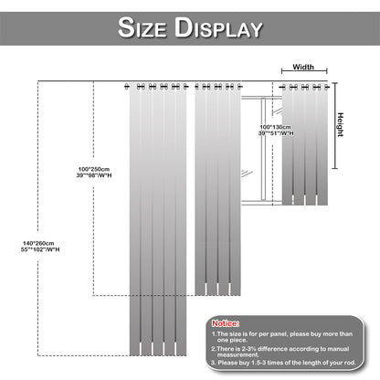Rideaux imprimés marocains, 1 panneau, gris, 100*130cm/100*250cm/140*260cm