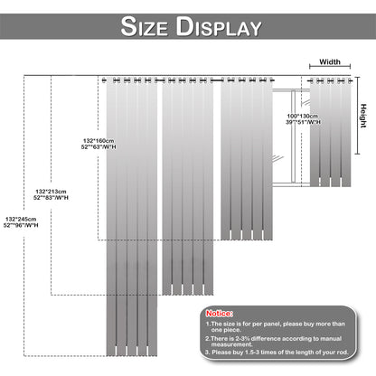 Rideaux occultants, 1 panneau, rose, 100*130cm/132*160cm/132*213cm/132*245cm