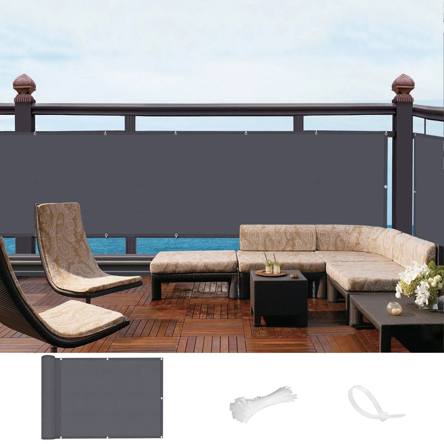 Brise-vue extérieur sur mesure pour balcon et clôture · Norvexa