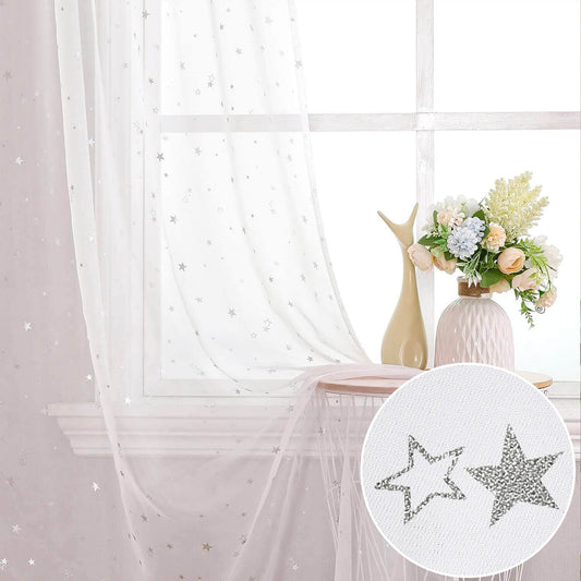 Star Kissed Window Drapes - Boho-Vorhänge für das Wohnzimmer