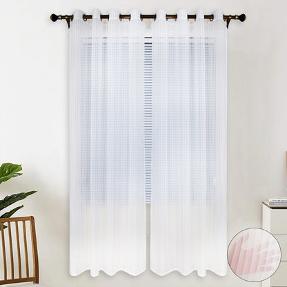 Rideaux en tulle de gaze, 1 panneau, blanc, 132*160cm/132*183cm/132*213cm/132*244cm
