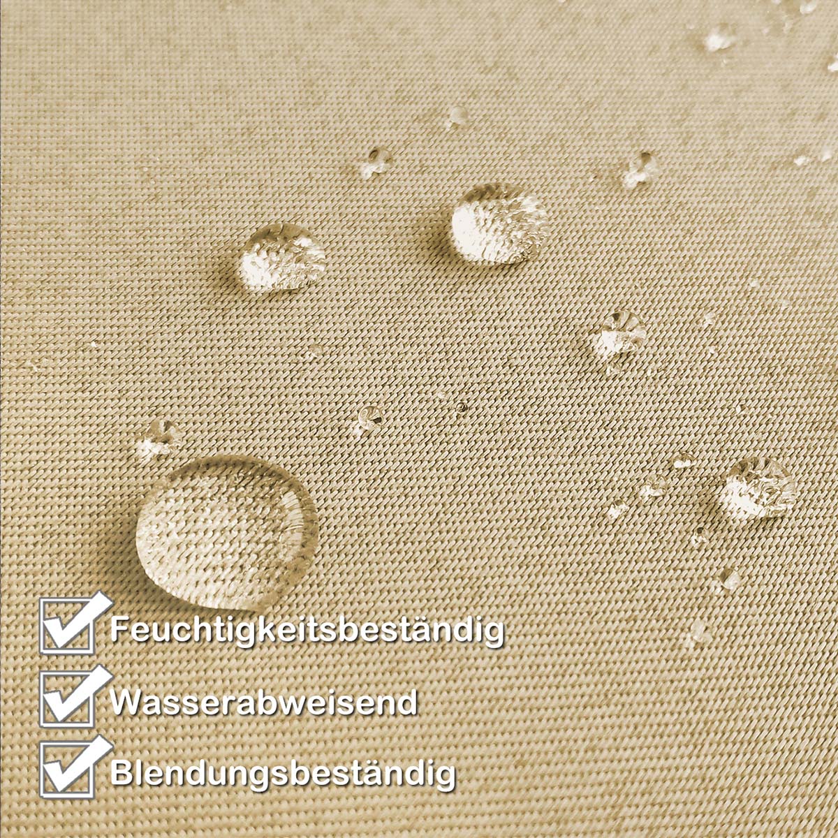 Wasserabweisender und Windstabiler Outdoor Vorhang für Terrasse und Garten