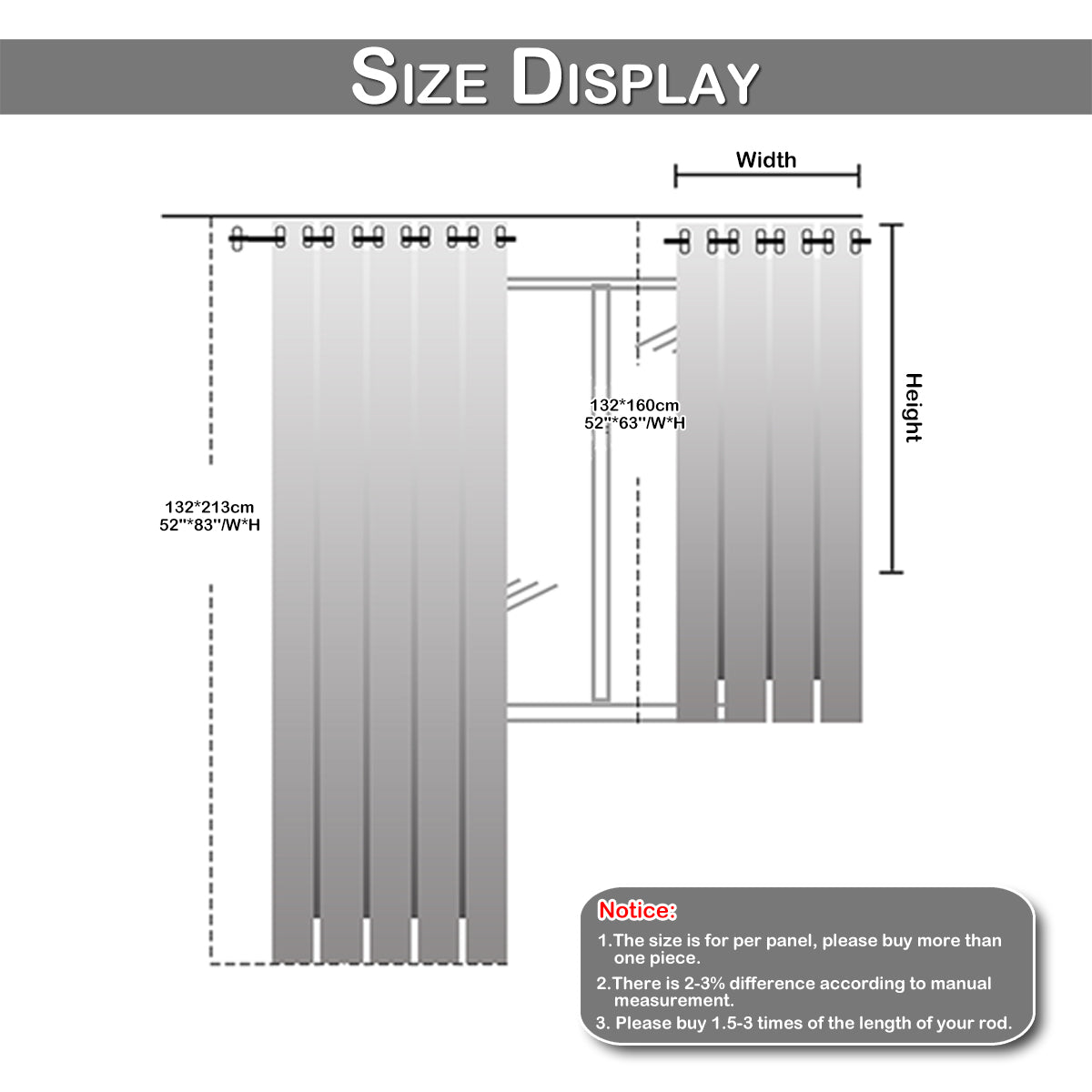 Silver Stamping Blackout Curtains, 1 Panel, Navy Blue, 132*160cm/132*213cm