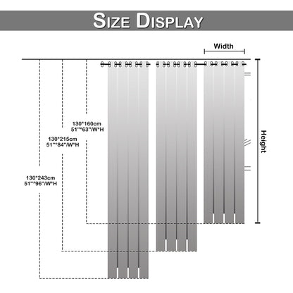 Double-Layer Princess Blackout Curtains, 1 Panel, Pink, 130x160cm/130x215cm/130x243cm