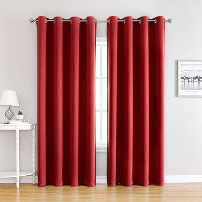 Rideaux occultants de Noël, 1 panneau, rouge, 100 x 130 cm/100 x 250 cm