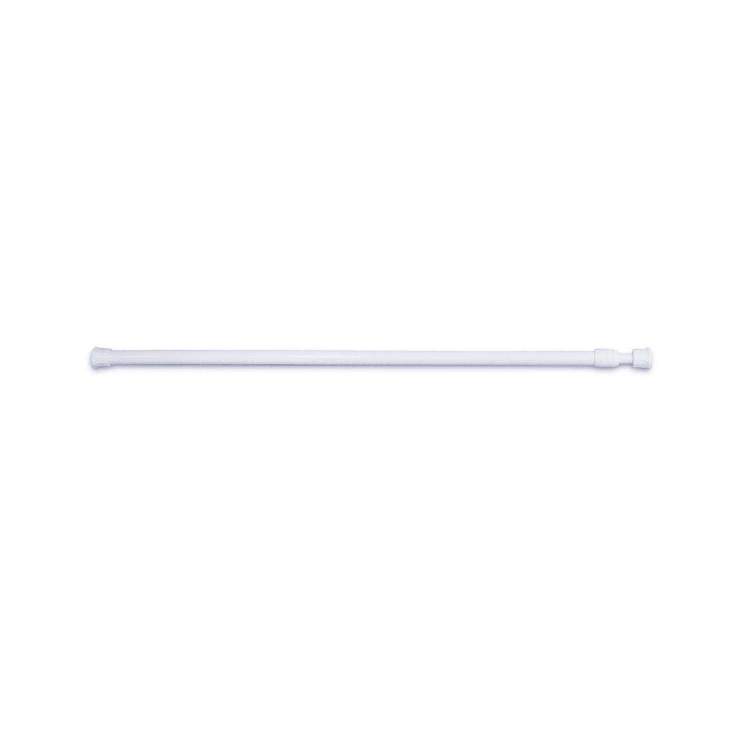 Tringle à rideau extensible réglable à ressort, lot de 2, blanc, 18 cm à 100 cm