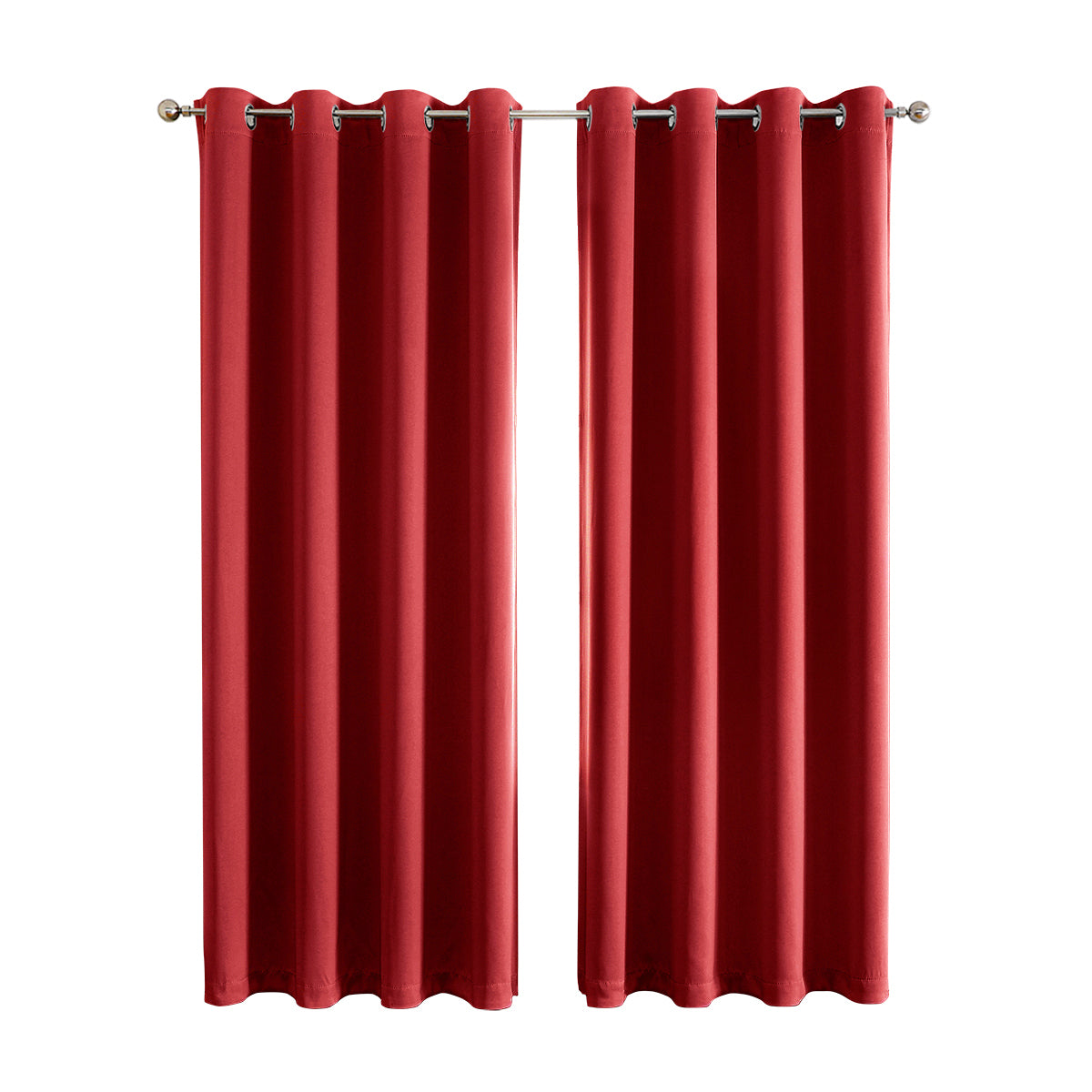 Rideaux occultants de Noël, 1 panneau, rouge, 100 x 130 cm/100 x 250 cm