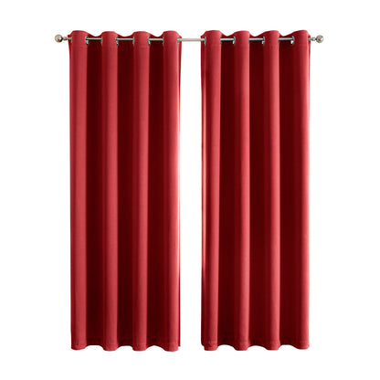 Rideaux occultants de Noël, 1 panneau, rouge, 100 x 130 cm/100 x 250 cm