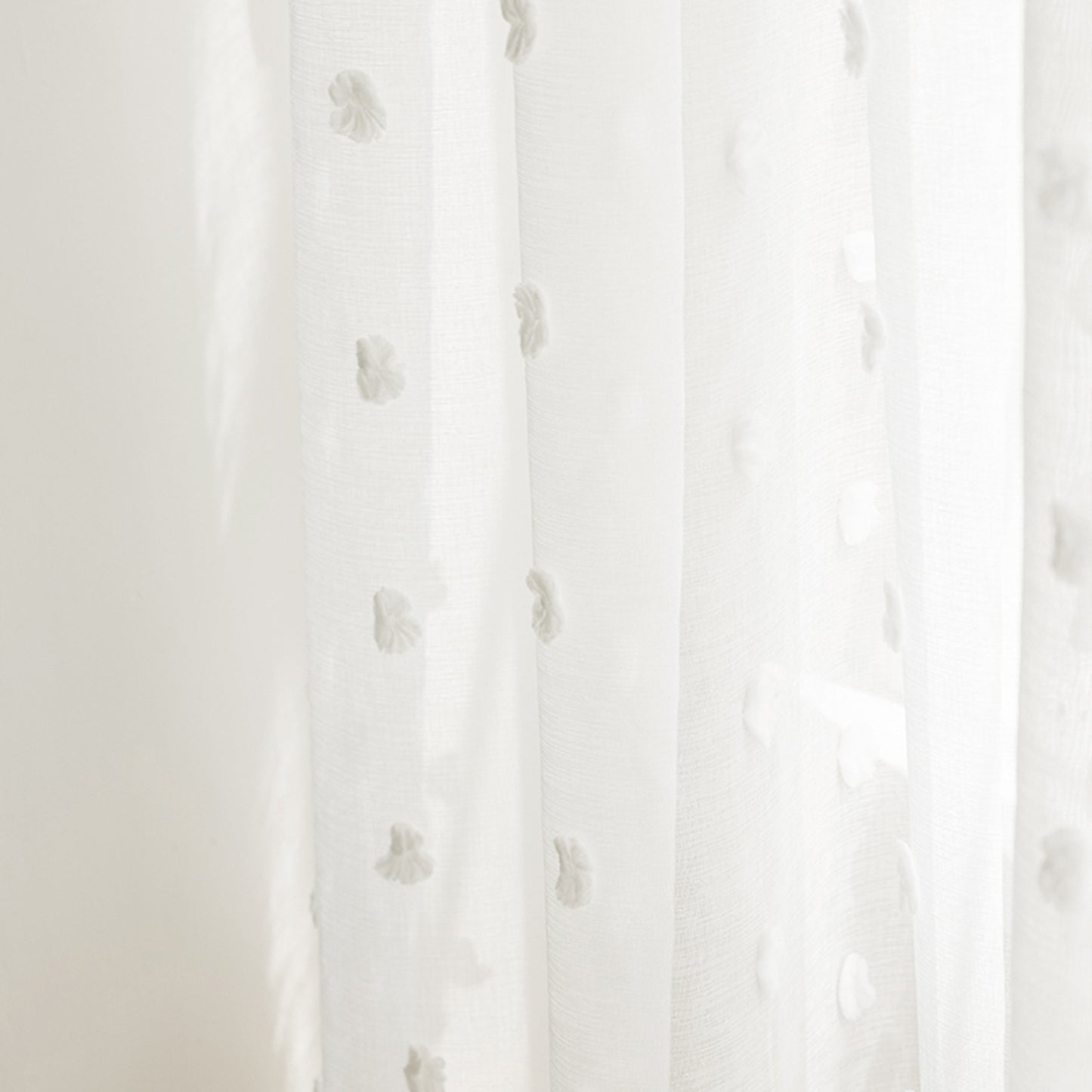 Weiße Fenster Gardinen Pompom Vorhänge Boho Sheer Tür Vorhänge