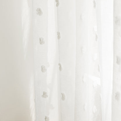 Weiße Fenster Gardinen Pompom Vorhänge Boho Sheer Tür Vorhänge
