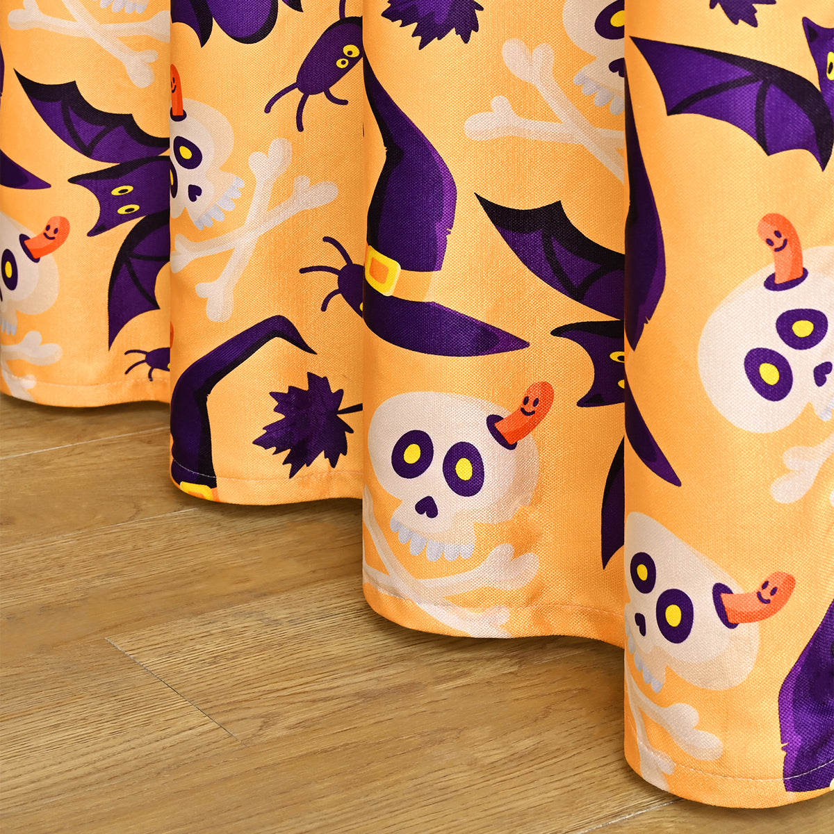 Halloween Curtains, 1 Panel, Orange, 100*130cm/100*250cm