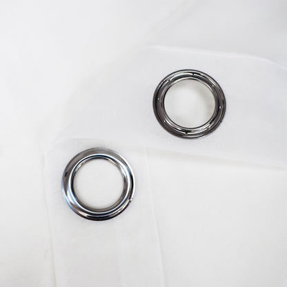 Extra Large Water-Repellent Outdoor Sheer - Transparent Patio Curtain for Garden and Porch (White)