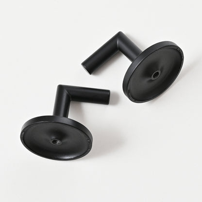 L-Shape Holdbacks Tiebacks Hooks, Black/Gold
