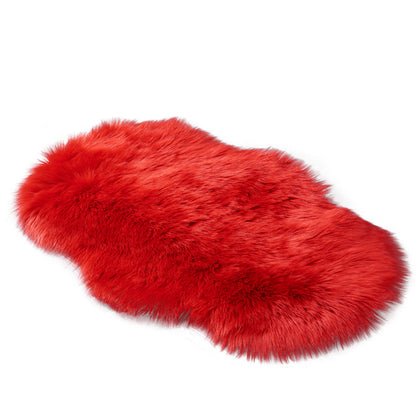 Fluffy faux fur rug, shaggy long pile rug, 60x90 cm