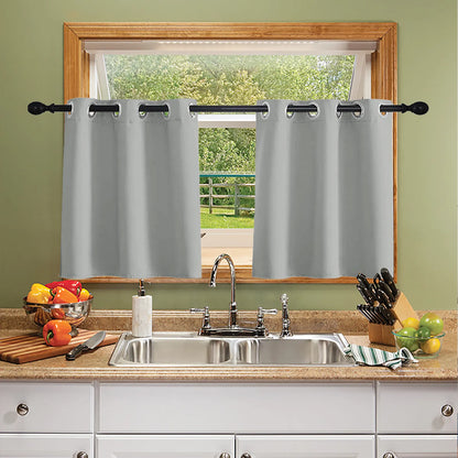 1 Panel High-precision Blackout Short Kitchen Curtains