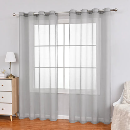 1 Panel Elegant Window Sheer Curtains