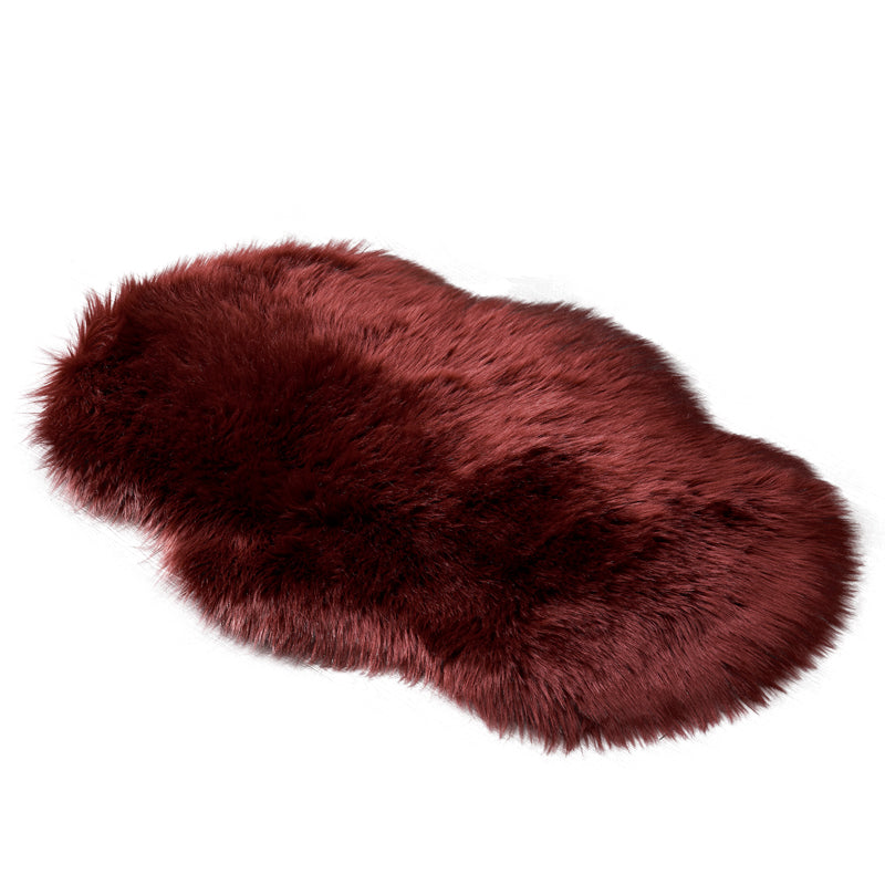Fluffy faux fur rug, shaggy long pile rug, 60x90 cm