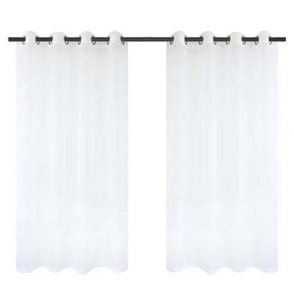 Transparente Outdoor Voile Gardine nach Maß · Silveta