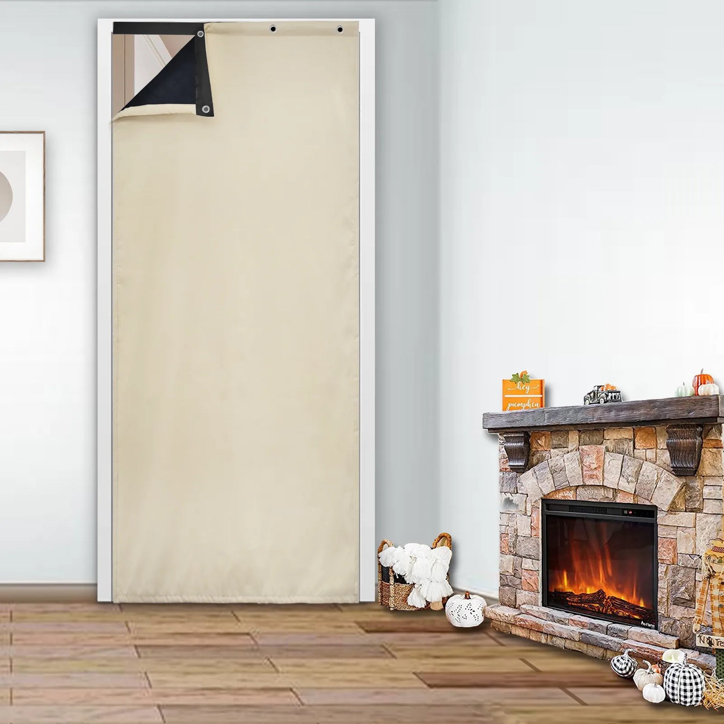 Heavy Outdoor Thermal Door Curtain Made to Measure · Gravento