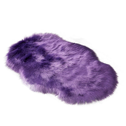 Fluffy faux fur rug, shaggy long pile rug, 60x90 cm