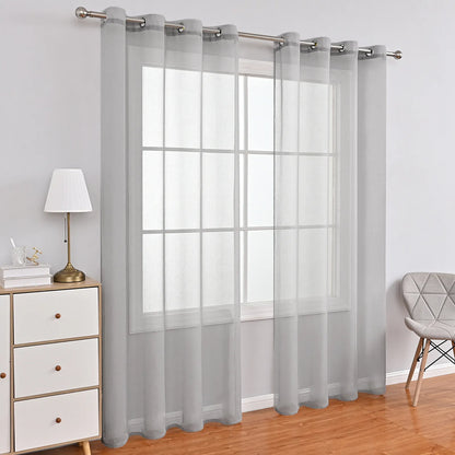 1 Panel Elegant Window Sheer Curtains